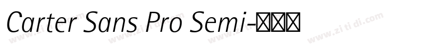 Carter Sans Pro Semi字体转换